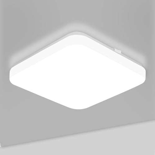 Lepro Ceiling Light 24W, 2400lm Super Bright Square LED Ceiling Light, Daylight White 5000K, IP44 Waterproof - W/Voucher Sold by Lepro UK