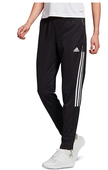 adidas Women's Tiro 21 Track Pants Black/White Small, Black/White, Small