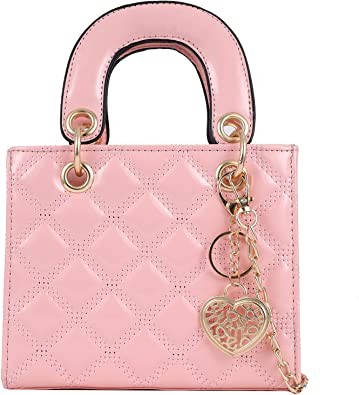 Qiayime Purses and quilted Handbags for Women Shiny Patent Ladies Chain Top Handle Satchel Shoulder Tote Crossbody Bags