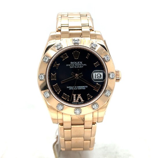 Lady-Datejust Automatic Diamond Blue Dial Ladies Watch